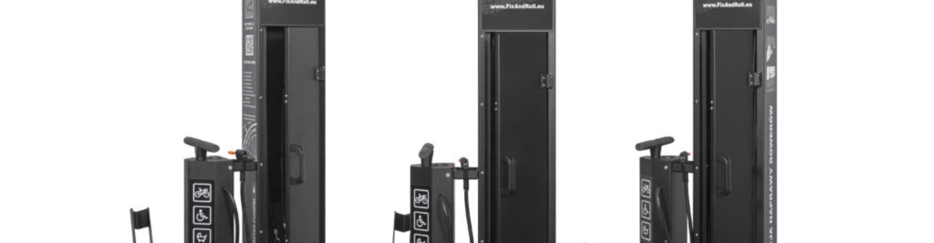 Stacja naprawy rowerów Fix And Roll Plus z drzwiczkami Black (2)