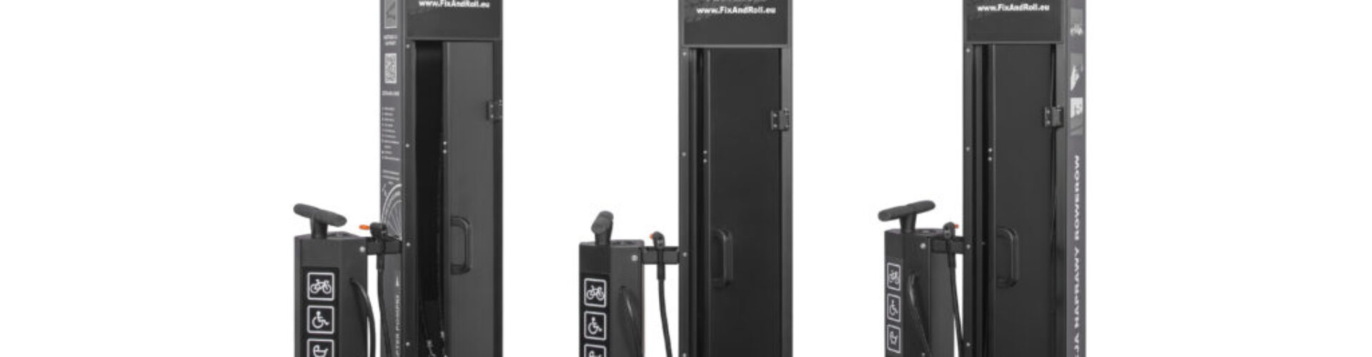 Samoobsługowa stacja naprawy rowerów Fix And Roll z drzwiczkami Black (2)